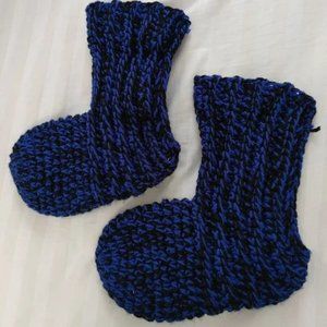 NWOT Hand Knit Unisex Sweater Sock Size 10